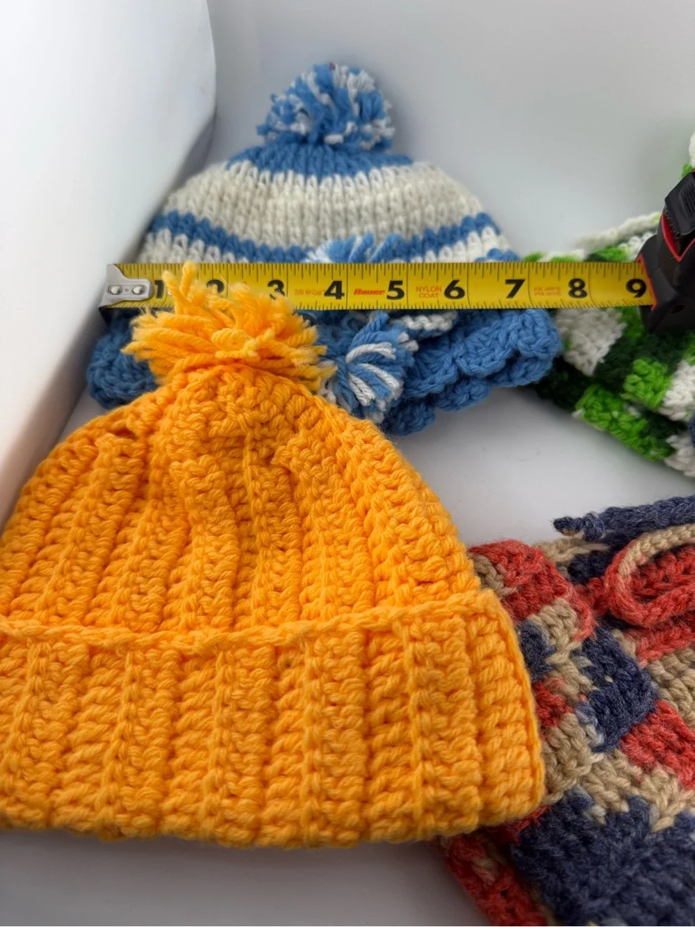 Handmade Crochet Beanie Bundle | 4-Piece Winter Hat Lot | New